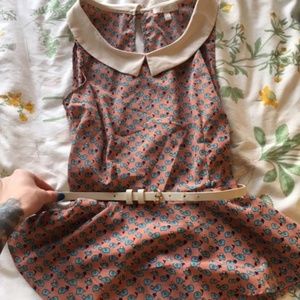 ADORABLE Elephant Print Blouse with Belt!